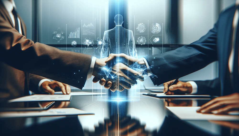 A founder presenting a business plan to a group of investors in a professional setting